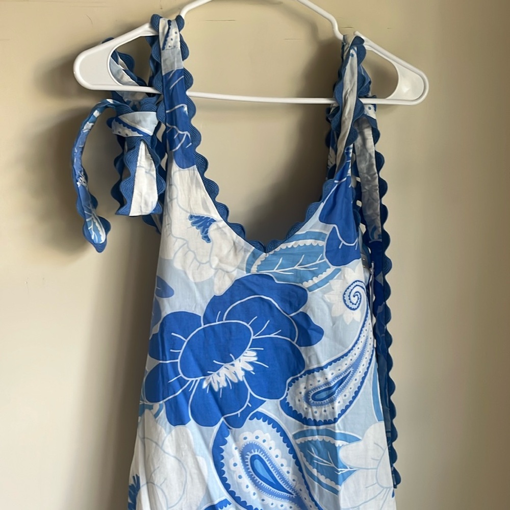 J Marie Ric Rac Midi Dress with ties